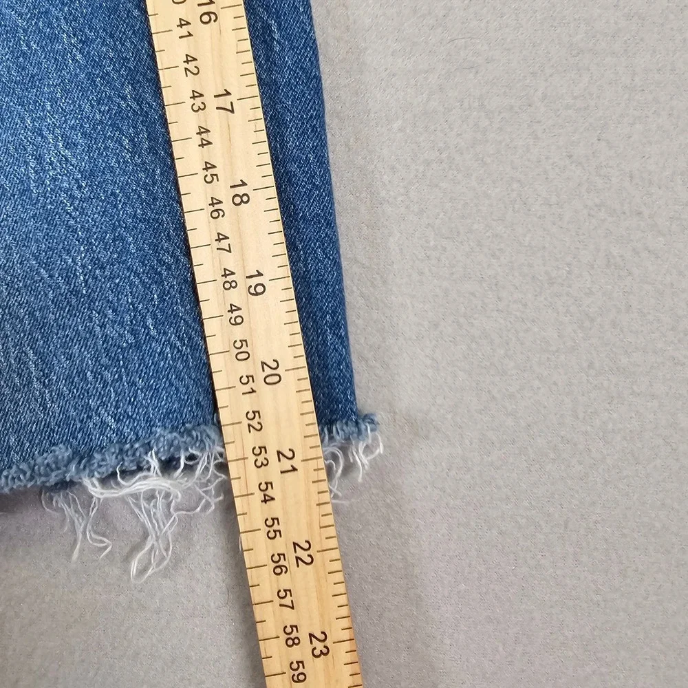 Levi Strauss Denim Shorts Medium Wash Raw Hem Cut Offs Jorts‎ Mens 33 Waist